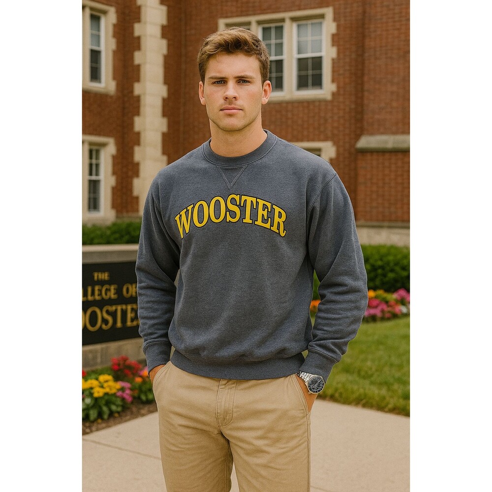 Vintage Wooster College Fighting Scots Gray Small Sweatshirt